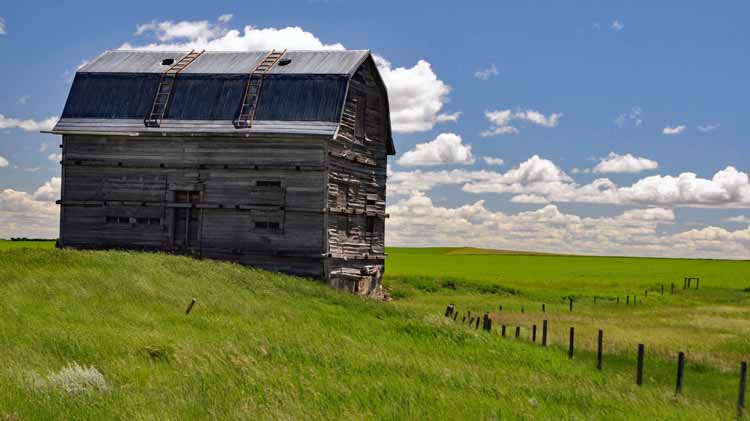 barn in pasture